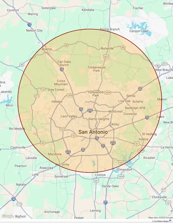 service area map san antonio